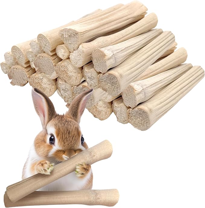 Sweet Bamboo 250g Natural Molar Wood Treats Toys for Small Animals, Rabbits, Guinea Pig, Bunny, Hamster, Rat, Chinchillas