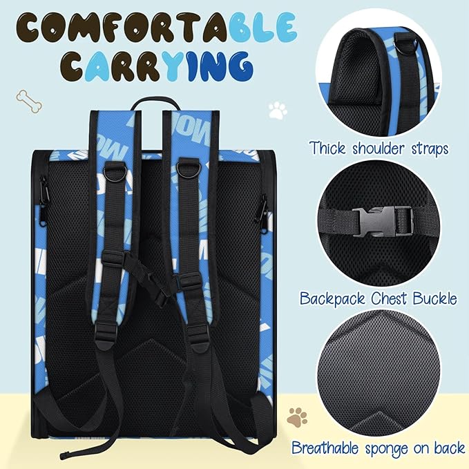 Cat Backpack Carrier-Customizable, Breathable Pet Carrier Backpack for Outdoor Travel/Vet Visits/Daily Use, Adjustable & Secure Design for Small Dogs and Cats Style2