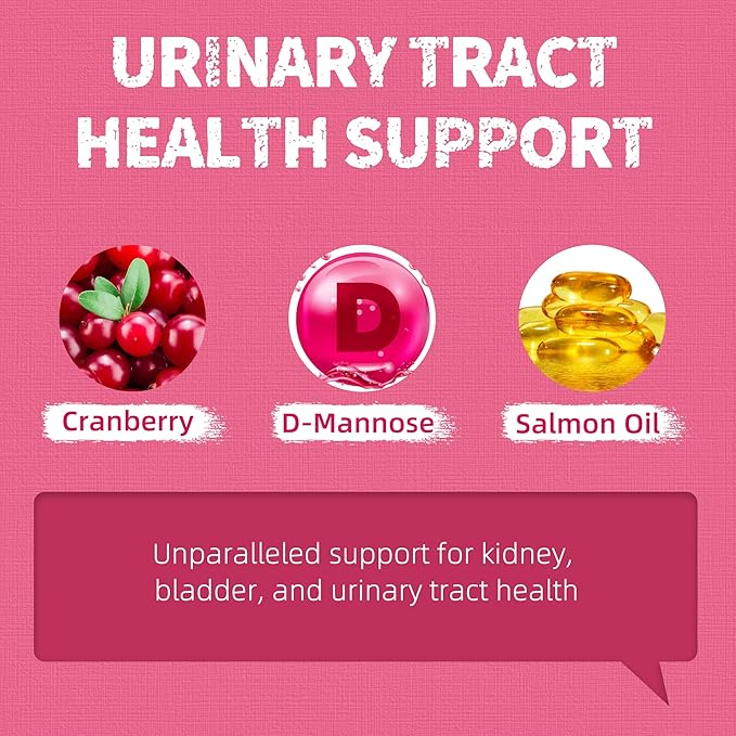Just Try 13.4 OZ Urinary Tract Cat Treats for Indoor Cats Health Supplement Cranberry & D-Mannose for Kidney Bladder UT Support Salmon Flavor Crunchy Chews Cat Loves