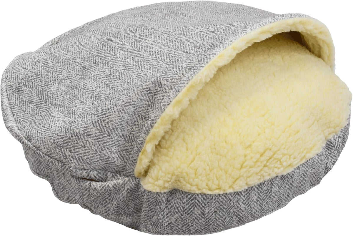 Snoozer Luxury Microsuede Cozy Cave Pet Bed, Show Dog Collection, Extra Large, Palmer Dove