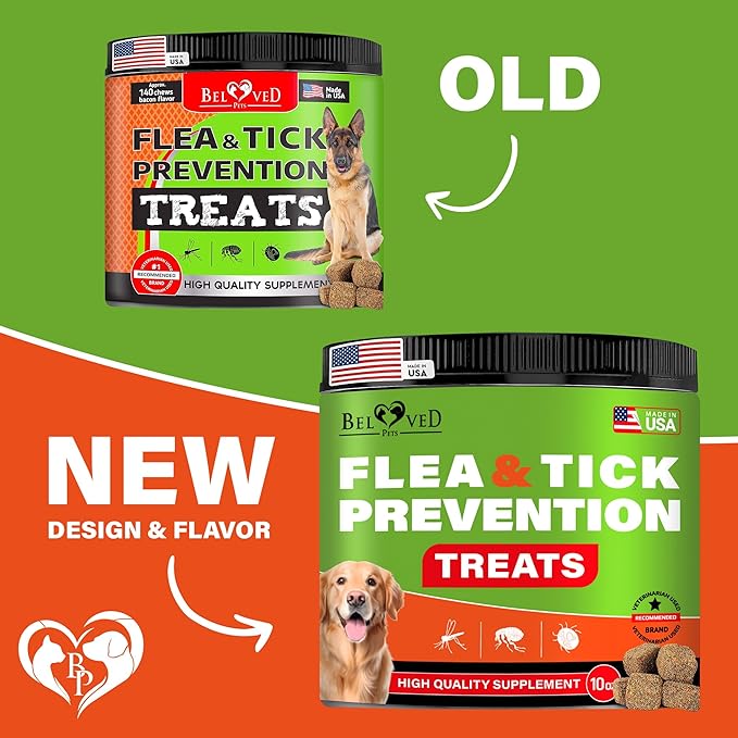 Flea and Tick Prevention Chewable Pills for Dogs - Revolution Oral Flea Treatment for Pets - Pest Control & Natural Defense - Chewables Small Tablets Made in USA (Chicken)
