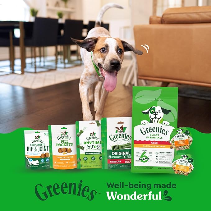 Greenies Smart Topper High Protein Wet Mix-in for Dogs, Chicken, Peas, Apples & Brown Rice Recipe in Vitabroth Broth - Bone Broth + Vitamins E & B1, 10 Count