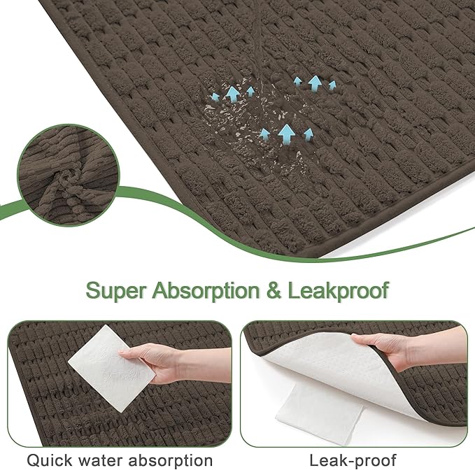 Washable Pee Pads for Dogs, 2 Pack Reusable Puppy Pads Dog Pads, Non-Slip Dog Pee Pads, Leakproof Pet Pee Pads Wee Wee Pads for Dogs. (Coffee, 34"x36"(Pack of 2))