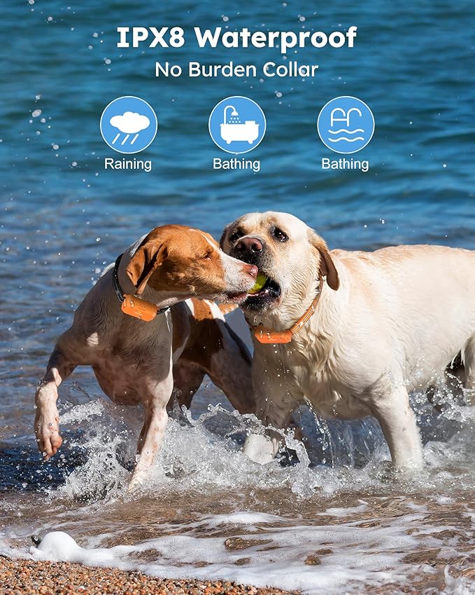 Jugbow Dog Shock Collar 2 Dogs (10-120Lbs) - 4200FT Dog Training Collars with Remote Control, IPX8 Waterproof Rechargeable E-Collars for Large Medium Small Dog