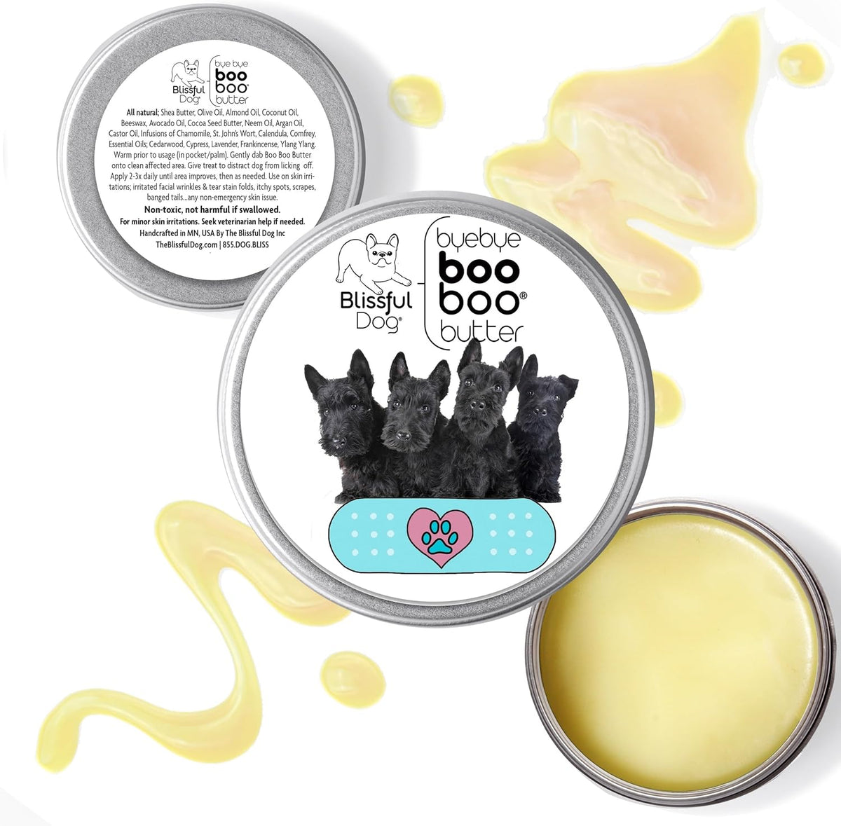 The Blissful Dog Scottish Terrier Boo Boo Butter, 4 Ounce