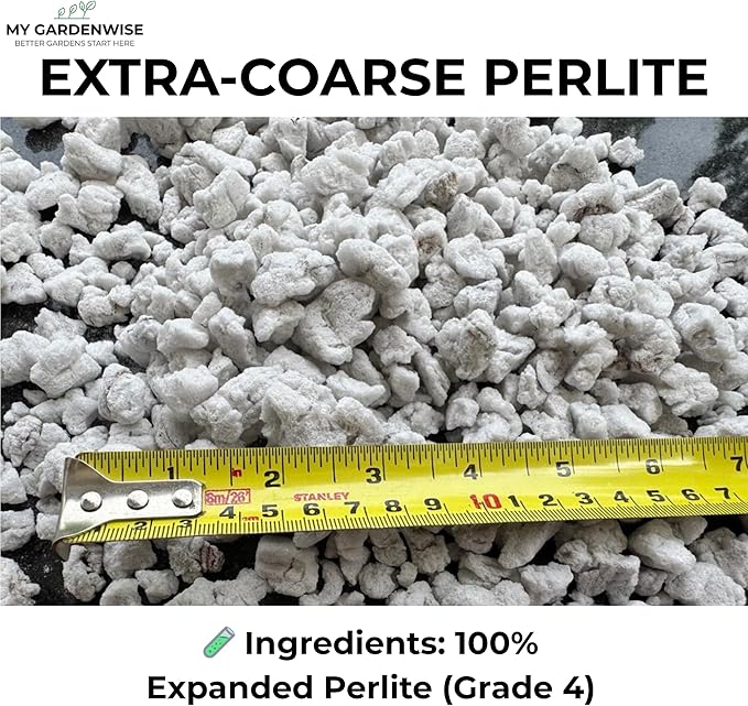 Perlite for Plants, Extra Coarse Grade 4 Horticultural Perlite, Organic Perlite for Gardening Indoor & Outdoor, Made in USA (20 quarts)