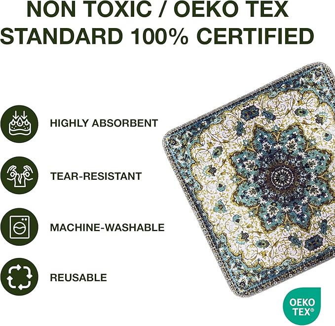 Washable Pee Pads for Dogs - Super Absorbent Reusable Puppy Training Pads - 100% Waterproof, Leak-Proof & Non-Slip Whelping Pads for Pet Housebreaking