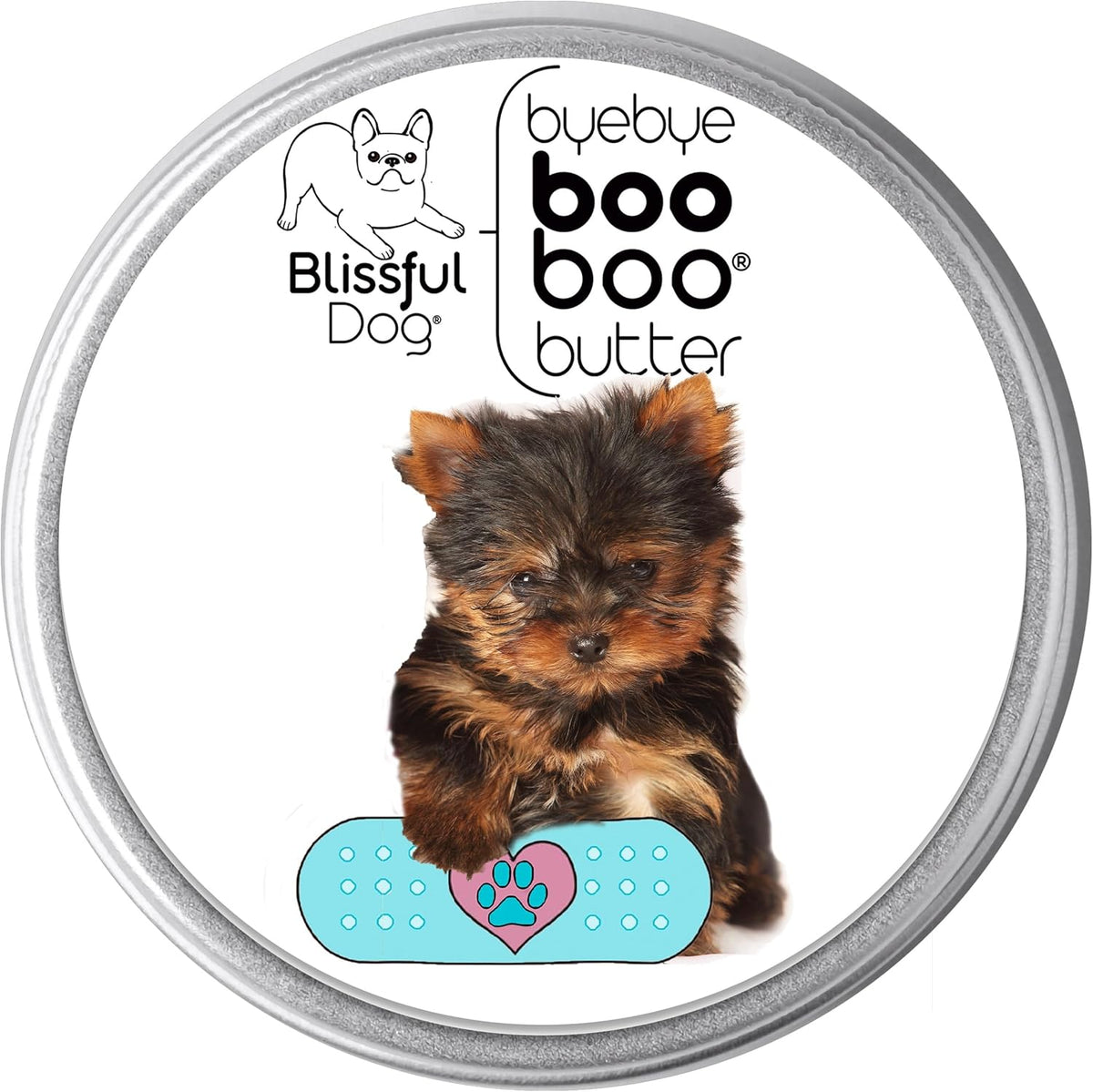 The Blissful Dog 4 oz TIN Yorkshire Terrier Booboo Butter