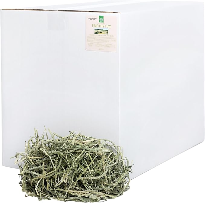 Small Pet Select 1st Cutting Timothy Hay, Animal Food for Guinea Pig, Rabbit, Hamster, Bunny, or Chinchilla, Natural Hay Grown in The USA, 40lb