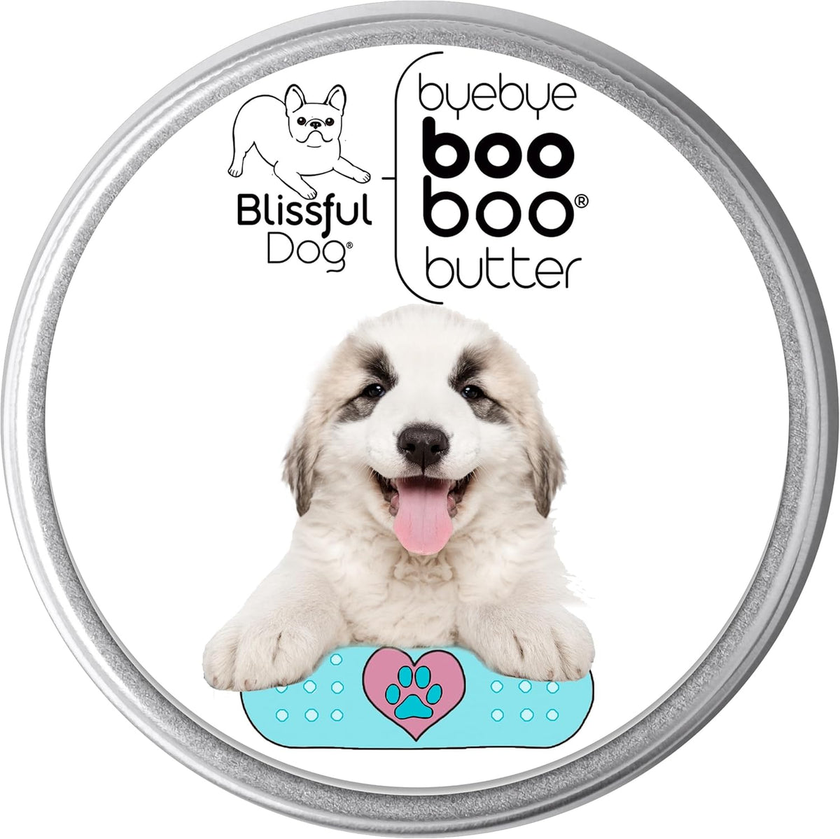 The Blissful Dog 2 oz TIN Great Pyrenees Booboo Butter