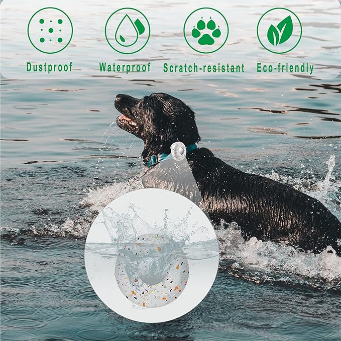for Airtag Holder for Dog Collar, Cibaabo Silicone Air Tag Case Cover Compatible with Apple Airtags for 0.8-1.2inch Cat Pet Collar Harness Loop