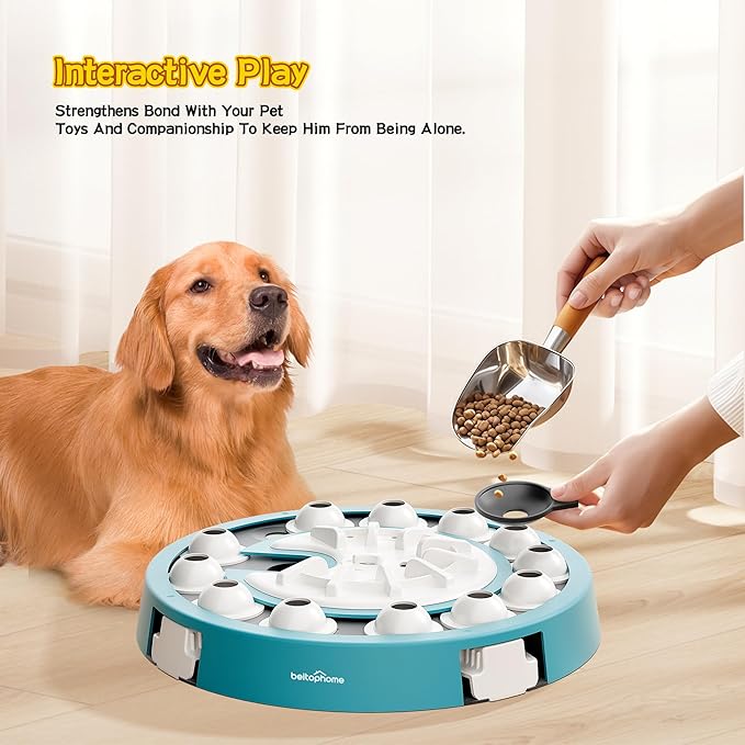 Dog Puzzle,Level 4 in 1 Interactive Toy for Smart Dogs, Multi-Stage Play, Puzzle Toys for Dogs, Cognitive Dog Puzzle Feeder for Slow Eating & Mental Stimulation