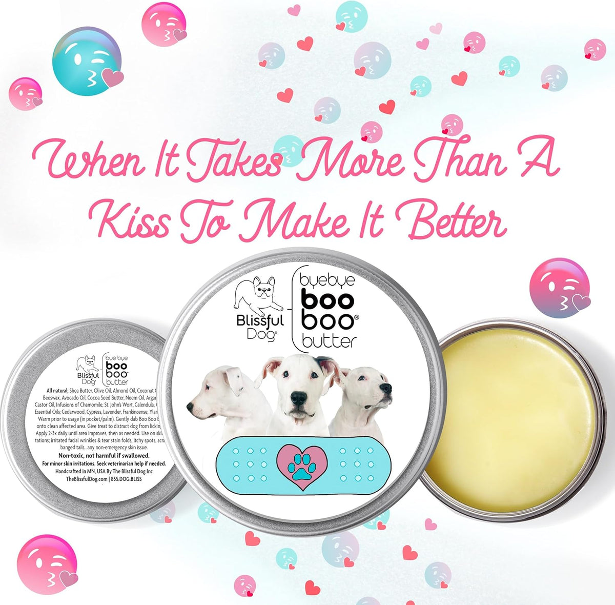 The Blissful Dog Dogo Argentino Boo Boo Butter, 8-Ounce