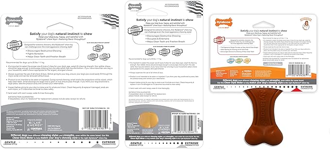 Nylabone Customer Favorites Power Chew Toy Bundle for Dogs, Indestructible Dog Toys for Aggressive Chewers, Pack of 3 Dog Toys, Flavor Medley, Small Dogs - Up to 25 lbs, 3 Pack