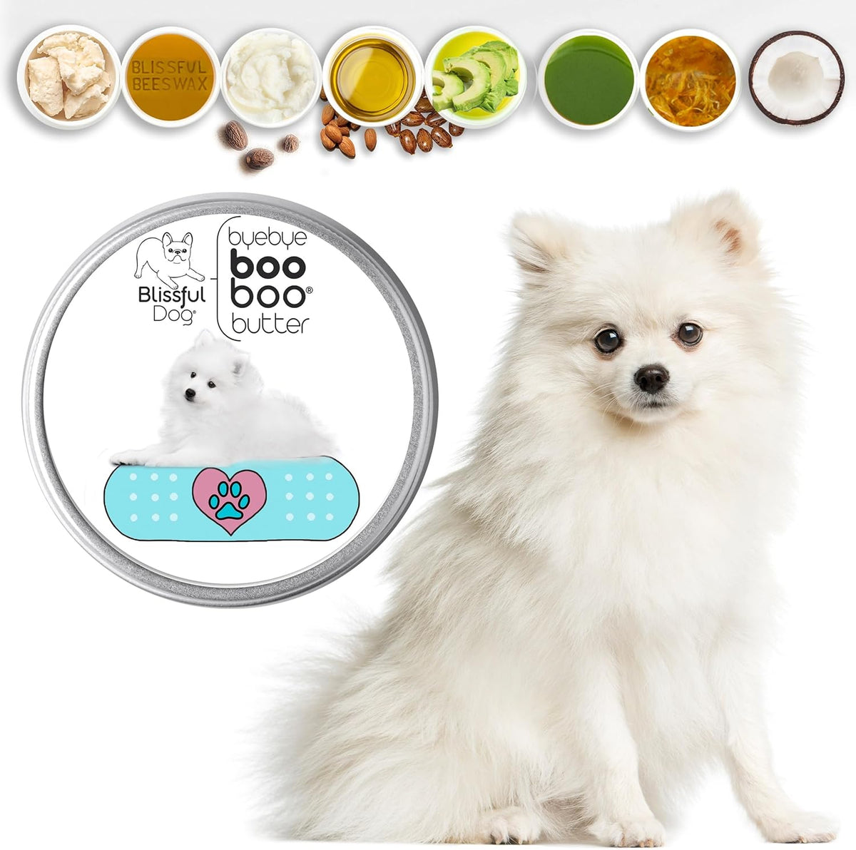 The Blissful Dog American Eskimo Boo Boo Butter, 16oz