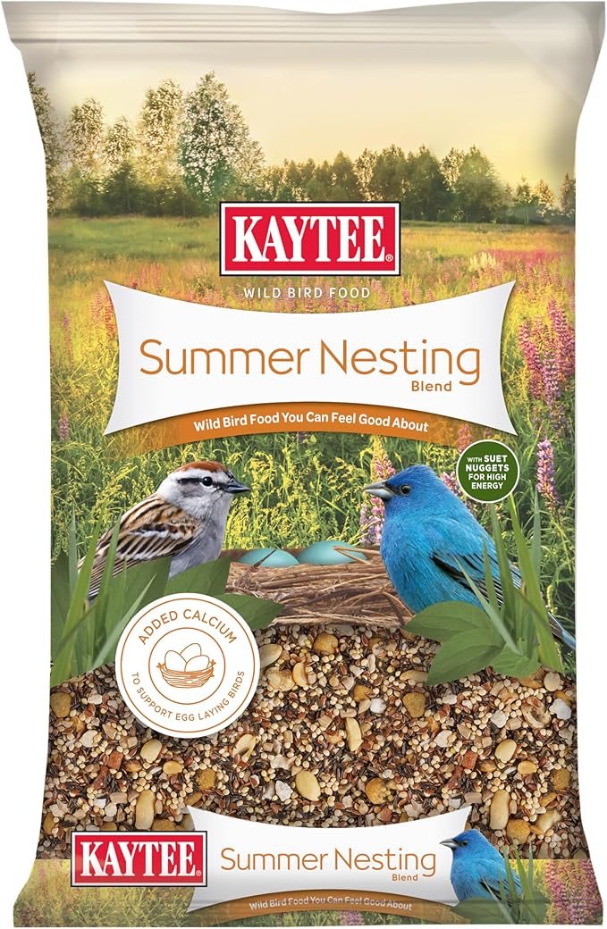 Kaytee Wild Bird Food, Summer Nesting Seed Blend, 8 lb