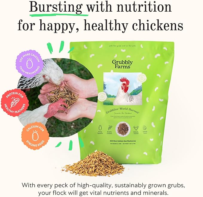 Grubblies - Switch from World Harvest to Hometown Harvest for Premium Chicken Nutrition - Grubblies World Harvest 5LB