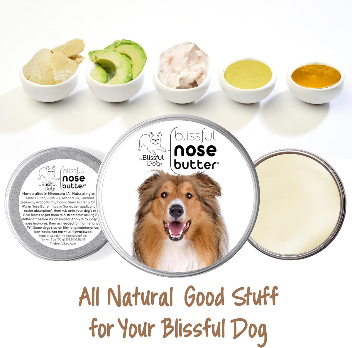 The Blissful Dog Collie Unscented Nose Butter, 16oz
