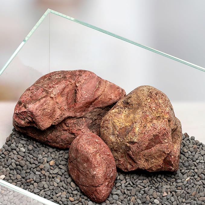 UNS Controsand - Kona, 3L - Natural Freshwater 3-5 mm Dark Gray Gravel - Decorative Small Rocks for Aquascaping Planted Tank - Aquarium Terrarium Substrate for Betta, Shrimp, Fish, Reptile Decor