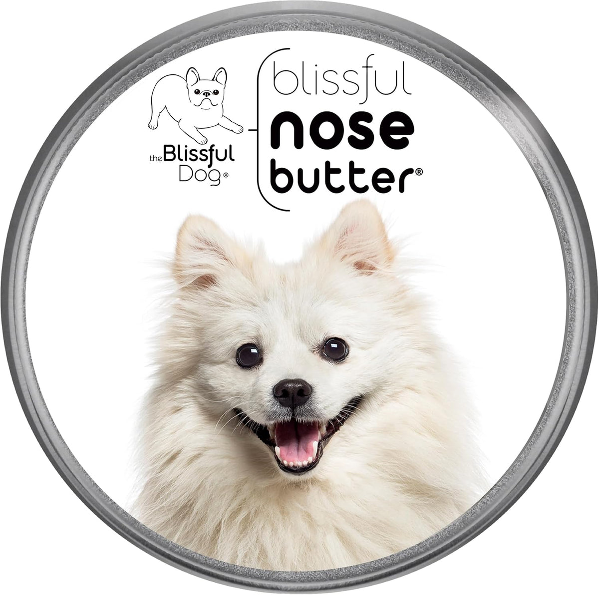 The Blissful Dog American Eskimo Nose Butter for Dry, Cracked Skin, Lick-Safe Dog Nose Balm with Moisturizing Shea Butter, Almond, Olive, and Essential Oils, Pet Supplies, Uncented, 8 oz.