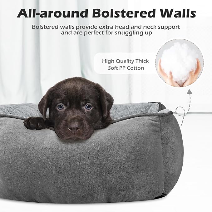 INVENHO X-Large Dog Bed Rectangle Washable Orthopedic Soft Calming Sleeping Durable Pet Cuddler with Anti-Slip Bottom