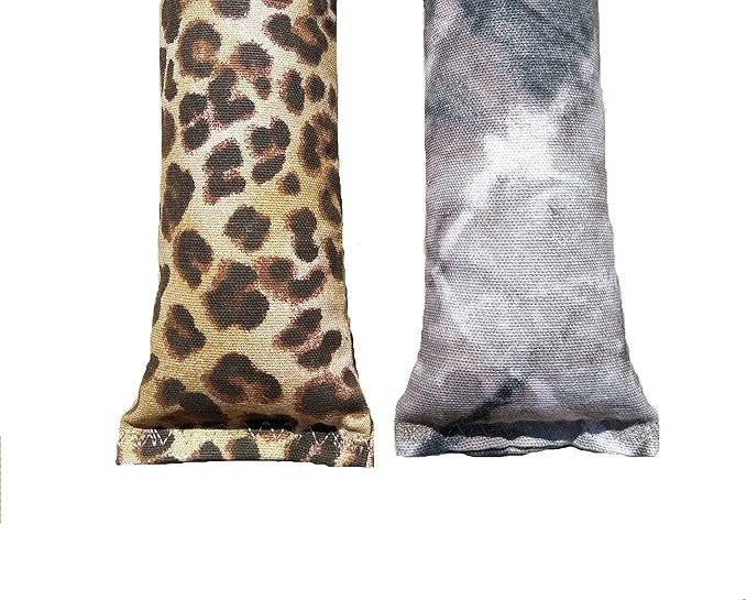 15" Catnip Cat Kicker Toys/Kitty Kick Sticks/Cat-Nip Kick Sticks (Leopard Print and Camo) (Kickers Filled with 1 oz Premium Canadian Catnip)
