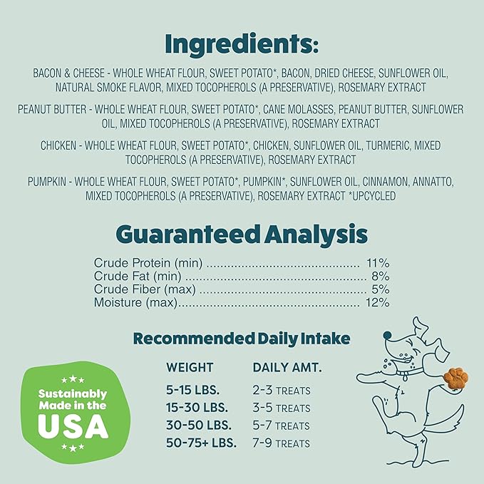 Shameless Pets Crunchy Dog Treats - Snack Mix Variety, 10oz - Healthy Dog Biscuits & Cookies Treats for Small, Medium, and Large Dogs - Made in The USA - Free from Corn & Soy