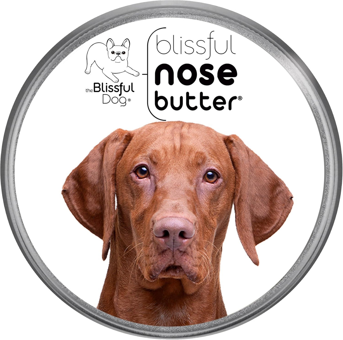 The Blissful Dog Vizsla Nose Butter for Dry, Cracked Skin, Lick-Safe Dog Nose Balm with Moisturizing Shea Butter, Almond, Olive, and Essential Oils, Pet Supplies, Uncented, 2 oz.