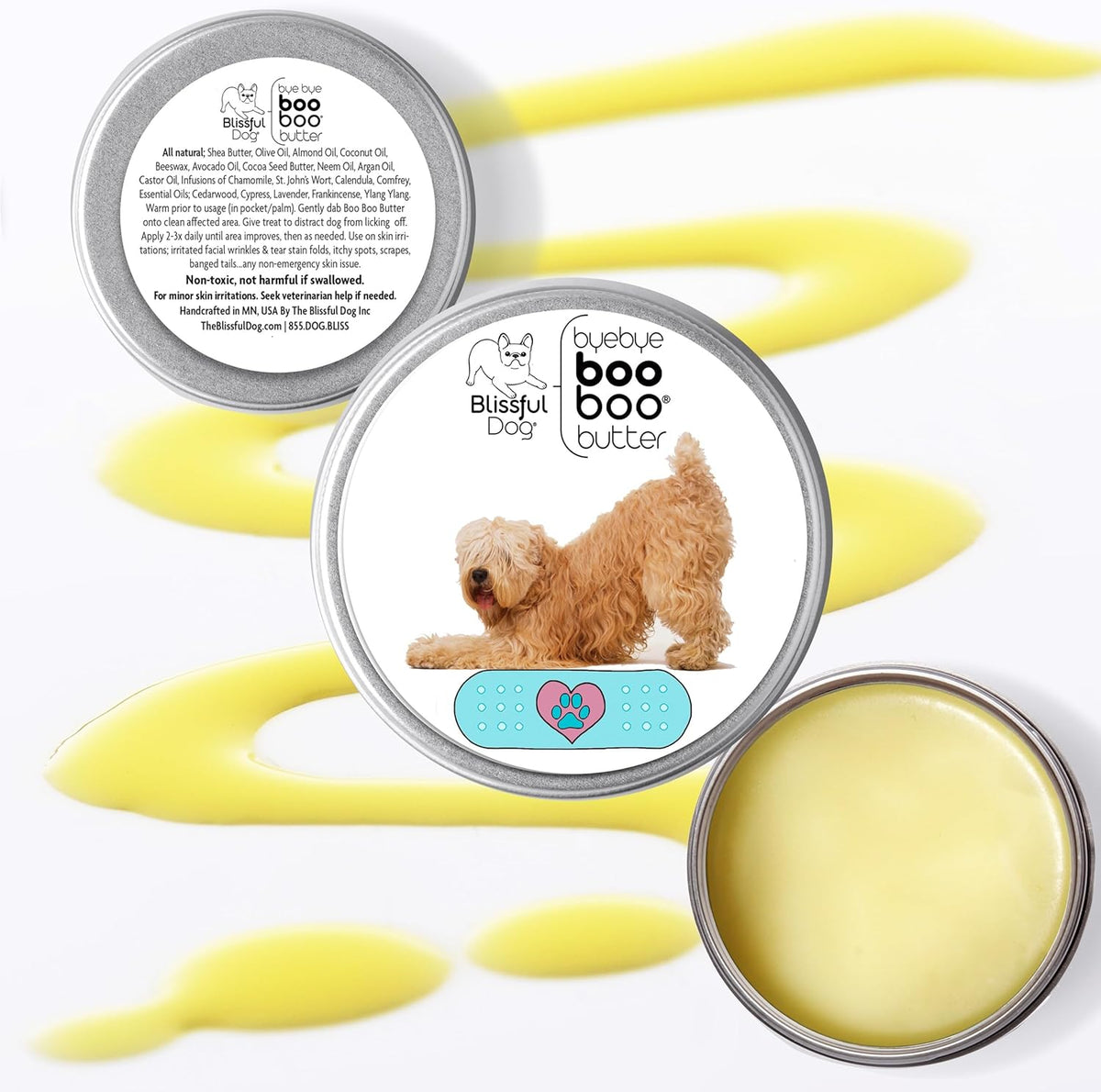 The Blissful Dog Soft Coated Wheaten Terrier Boo Boo Butter, 4 Ounce