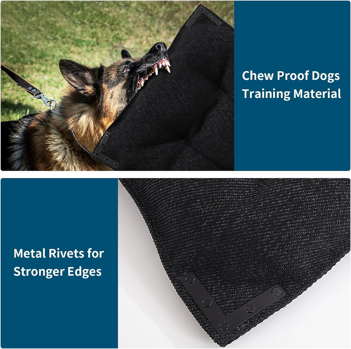 BALAPET Chew Proof Dog Bed with Metal Rivet Corner for Large Dogs, Stable Kennel Pad Mat for Teething Puppy, Durable Indoor Outdoor Crate Pad for Medium Dog Crates, 41"x28"