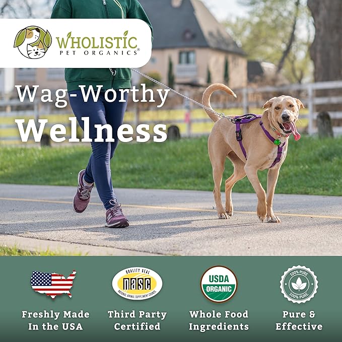 Wholistic Pet Organics Canine Complete - Dog Multivitamin Powder - 4 Lb - Daily Dog Vitamins and Supplements for Homemade Food - Immune System, Skin, Coat & Overall Health - Small and Large Breed