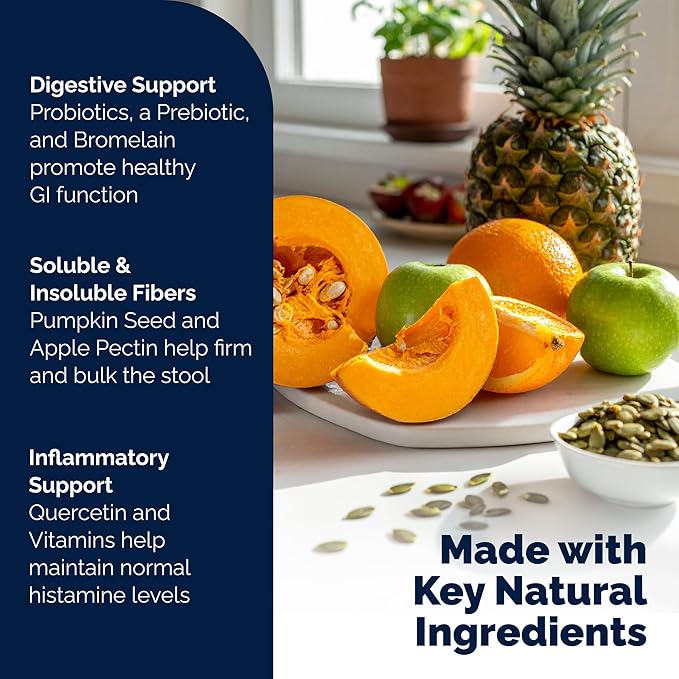 Vetnique Glandex Dog Fiber Supplement Powder for Anal Glands with Pumpkin, Digestive Enzymes & Probiotics - (Regular or Advanced Strength) - Boot The Scoot (8.5 oz, Advanced Strength Duck & Bacon)