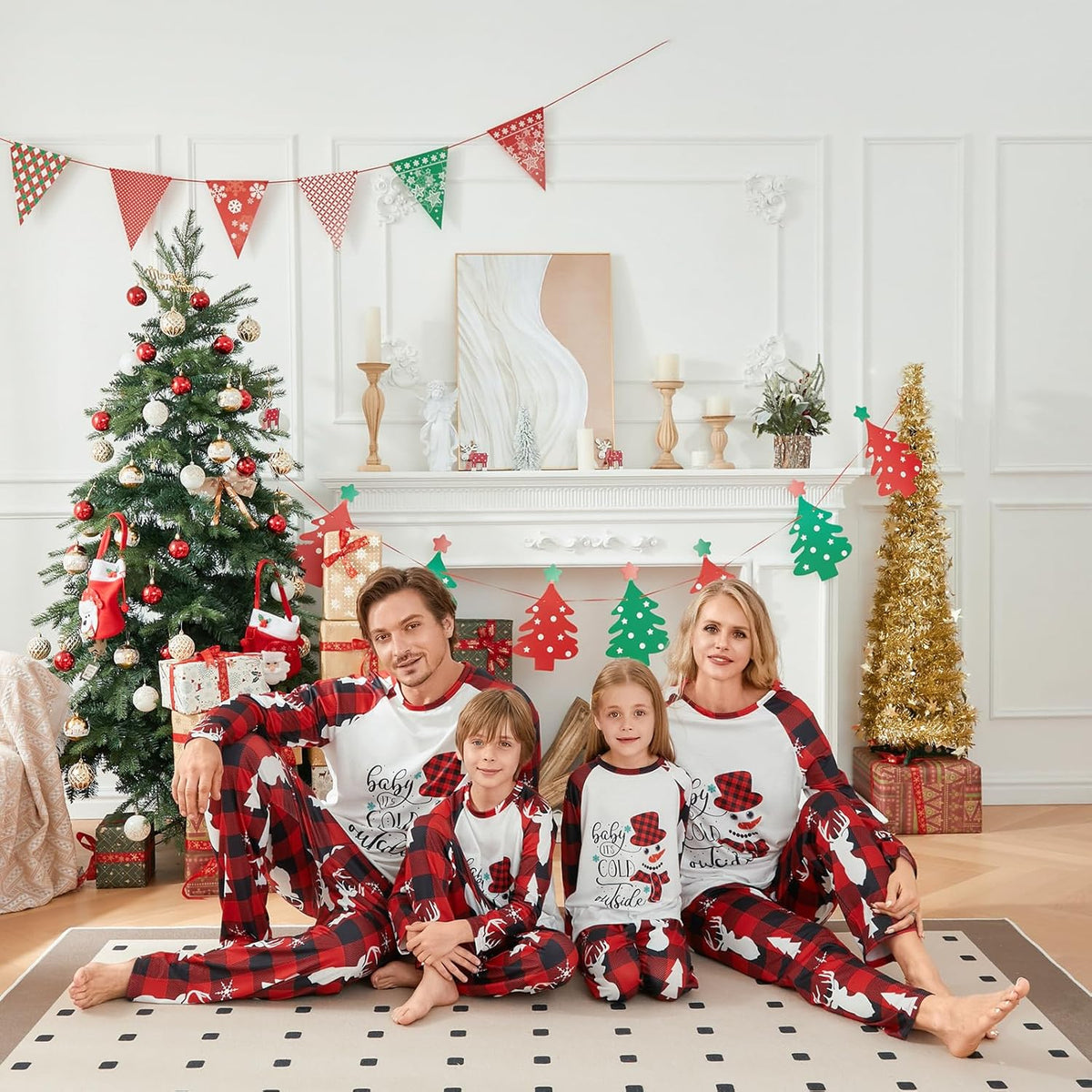 Matching Family Christmas Pajamas Set - Xmas Sleepwear PJs