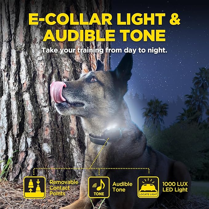 Dogtra 280X E-Collar Additional Receiver 10 lbs+, 1/2 Mile Range, LED Light, 100 Levels of Precise Control for Stubborn Dogs, Waterproof, Boost for Quick Recall, Vibration, Safety Lock & Tone
