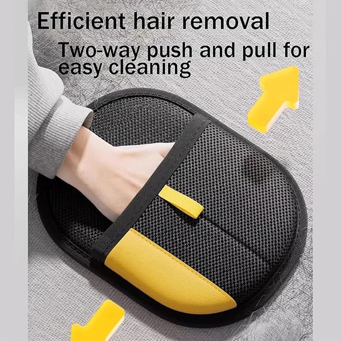 Morphcontainerpet Pet Hair Removal Gloves - Electrostatic Reusable for Cats & Dogs, Furniture, Carpet, Car Seats (1.2 oz) (2pcs)