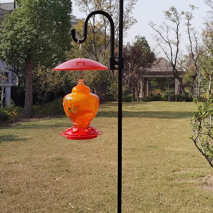 8" Mini Weather Guard for Bird Feeder - Small Protective Dome Cover Against Rain/Snow/Sun - Red Dia. 20CM