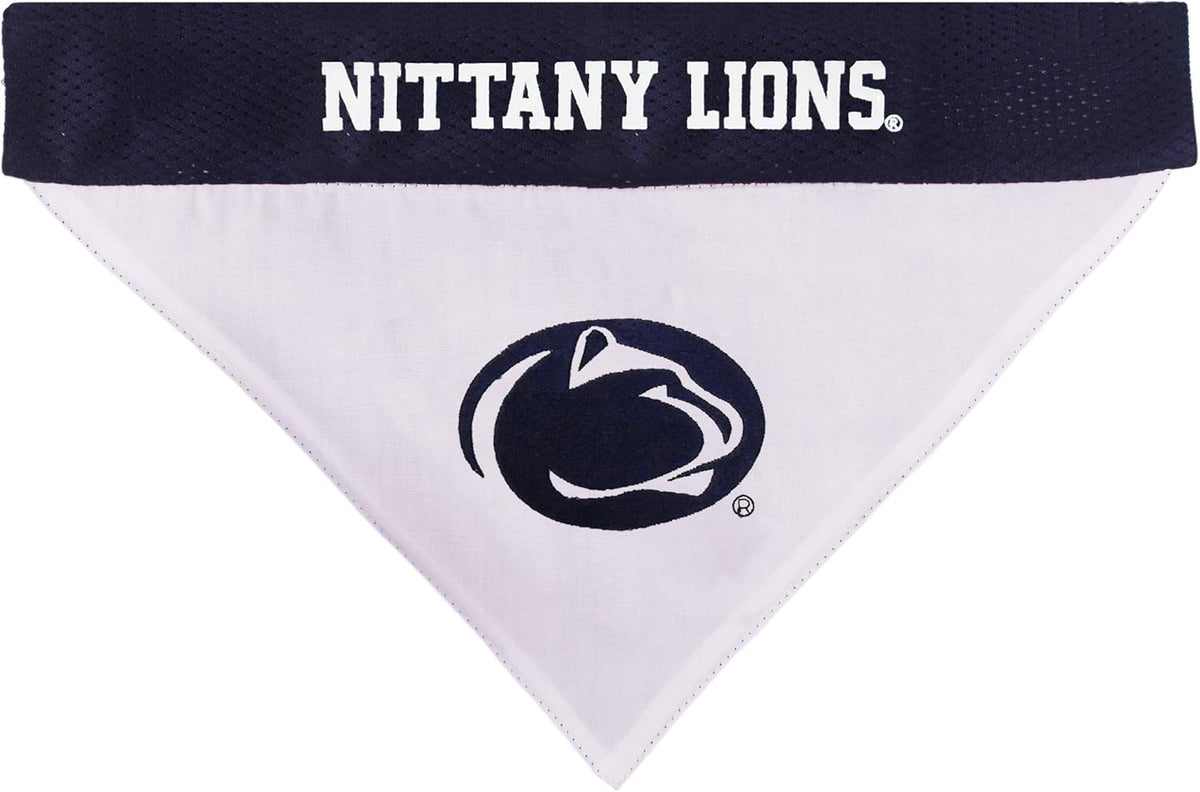 Pets First Collegiate Pet Accessories, Reversible Bandana, Penn State Nittany Lions Size XX-Large