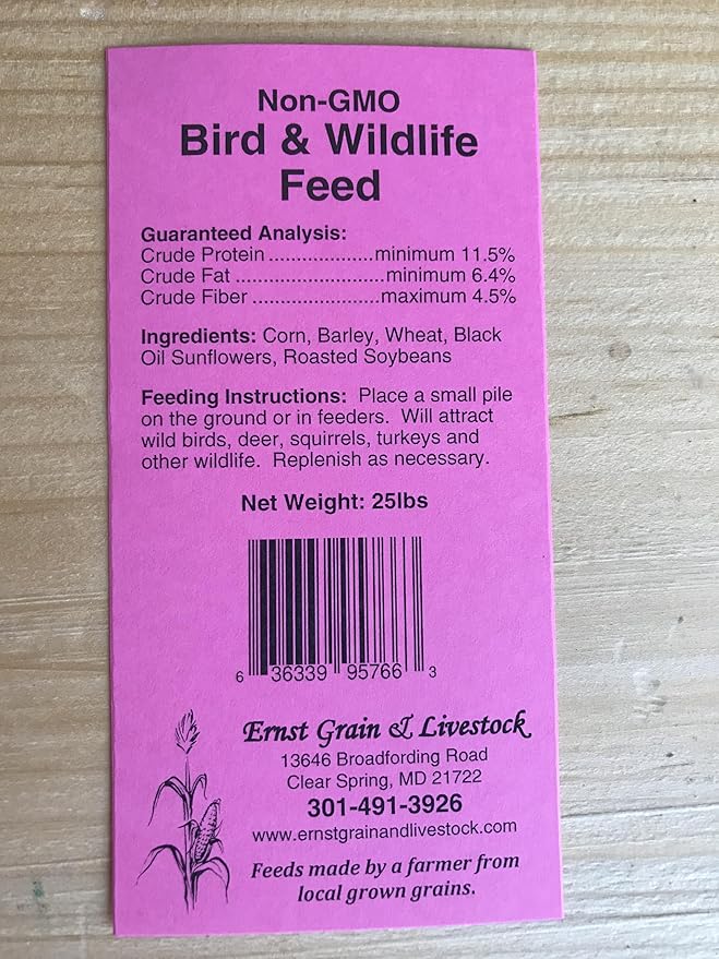 Ernst Grain & Livestock Bird and Wildlife Feed – Perfect for Birds, Ducks, Squirrels, Turkeys, Rabbits, Geese, and Deer – Non-GMO Wild Animal & Bird Feed for Outside Feeders - 10lbs