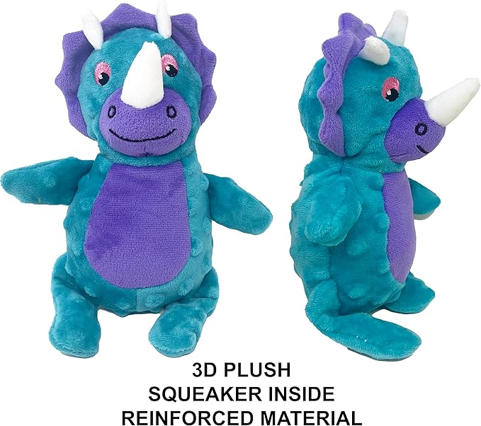 Jalousie Multipack Dog Squeaky Toys Strong Almost Indestructible, with Added Liner for Longer Play Dog Chew Toys (Medium Breeds - 5 Pack Dotted)