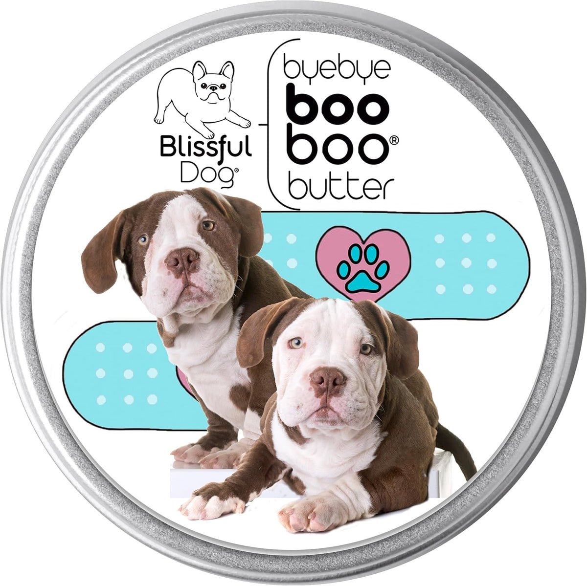 The Blissful Dog 4 oz TIN American Bulldog Booboo Butter