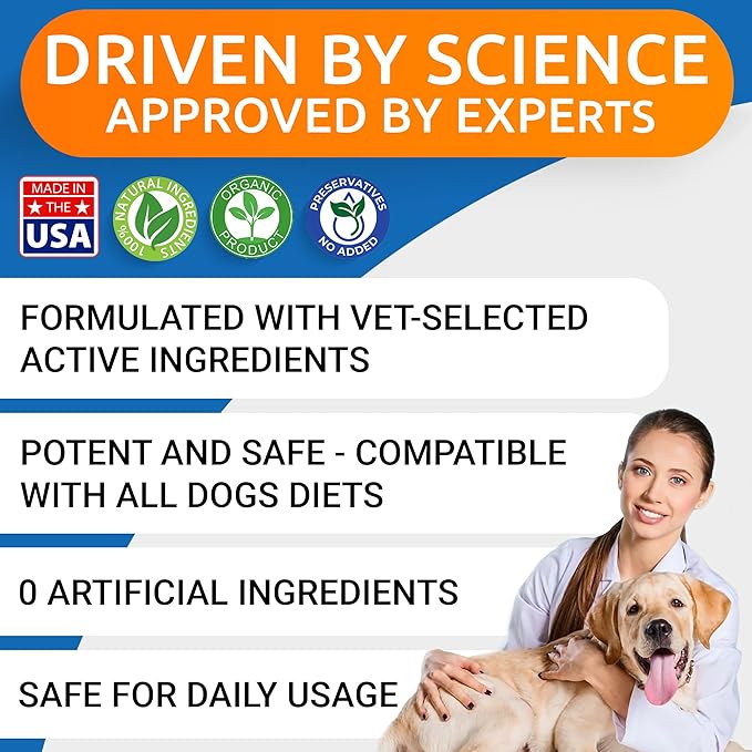 BARK&SPARK Liquid Collagen + Glucosamine for Dogs - 16 Fl Oz Easy to Serve Joint Supplement - Advanced Formula with Chondroitin, MSM, Hip & Joint + Skin & Coat Care - Made in USA