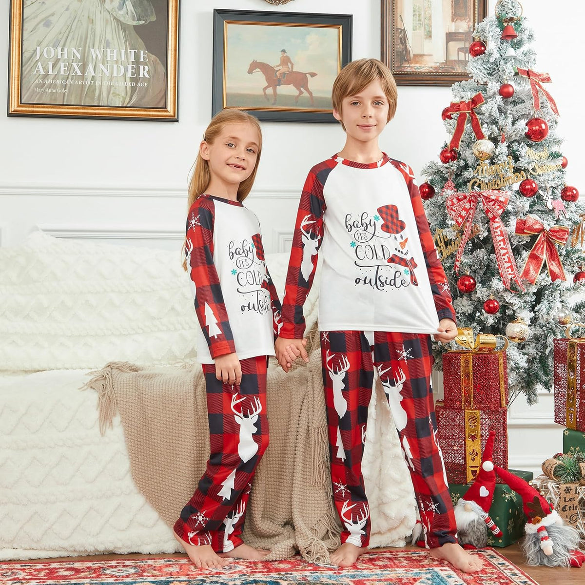 Matching Family Christmas Pajamas Set - Xmas Sleepwear PJs