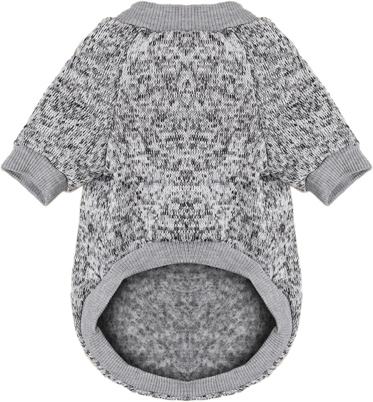 Jecikelon Dog Clothes Dogs Sweater Soft Puppies Clothing Winter Puppy Sweaters Warm Outfit for Dogs Small XXS XS Cat Apparel (Grey, XXS)