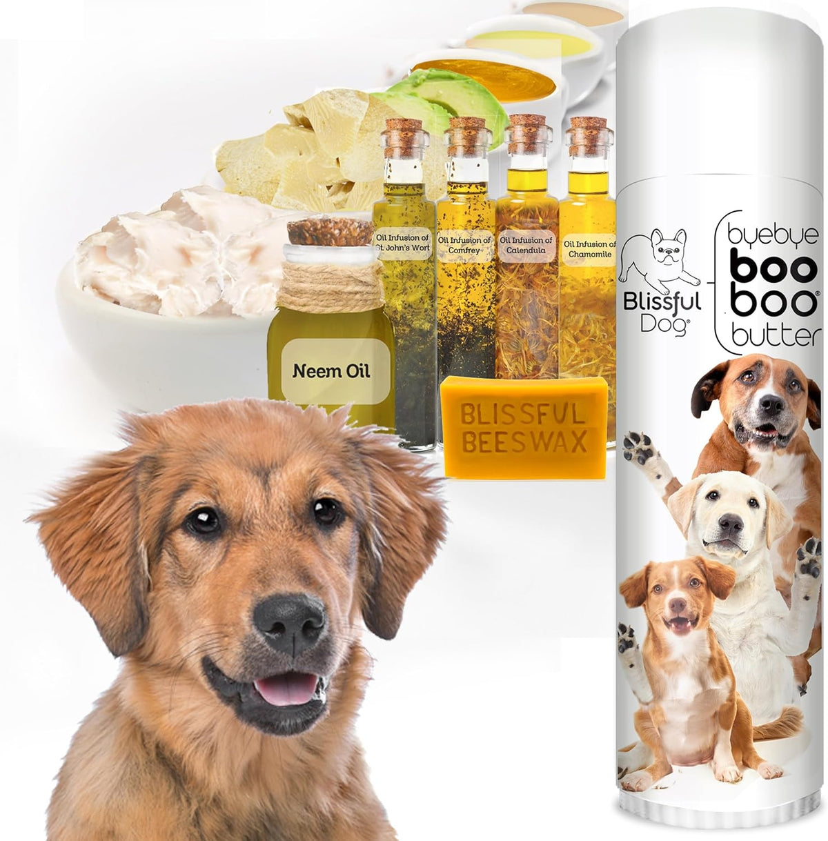 The Blissful Dog Mixed Breed Boo Butter, 0.50 oz