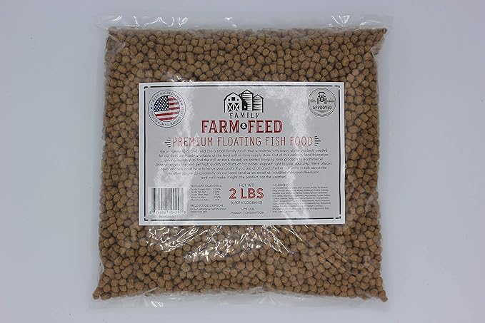 | Premium Floating Fish Food | Pond and Lake | Pellets | 2 Pounds