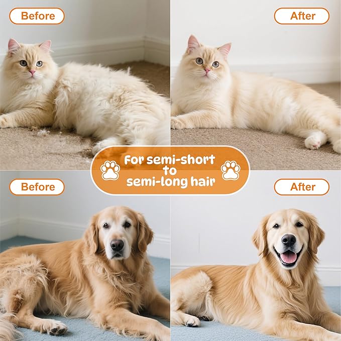 Cat Steam Brush for Indoor Cats, Dog Brush for Shedding, Spritz Defur Comb for Short & Long Hair, Pet Spray Hair Removal Comb, USB Rechargeable Grooming Supplies Steam Brush for All Pets (White)