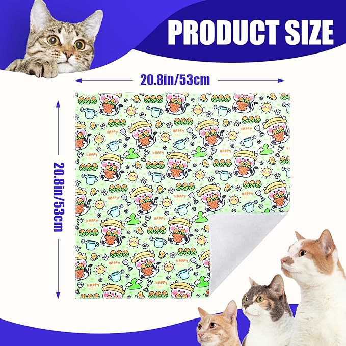 XANGNIER Cat Wrap for Grooming,Cat Restraint Wrap for Cutting Nails,Fabric Burrito Wrap for Nail Clipping, Anti-Scratch, Anti-Escape,Multifunctional Swaddle Wrap Pet Tool (20.8 x 20.8 Inch)