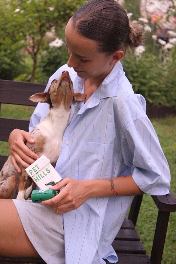 Compostable Dog Poop Bags – 120 Count Refill Rolls, TÜV OK Compost HOME Certified, Plant-Based Materials, Leakproof, Unscented, Extra Thick, Fits All Dispensers