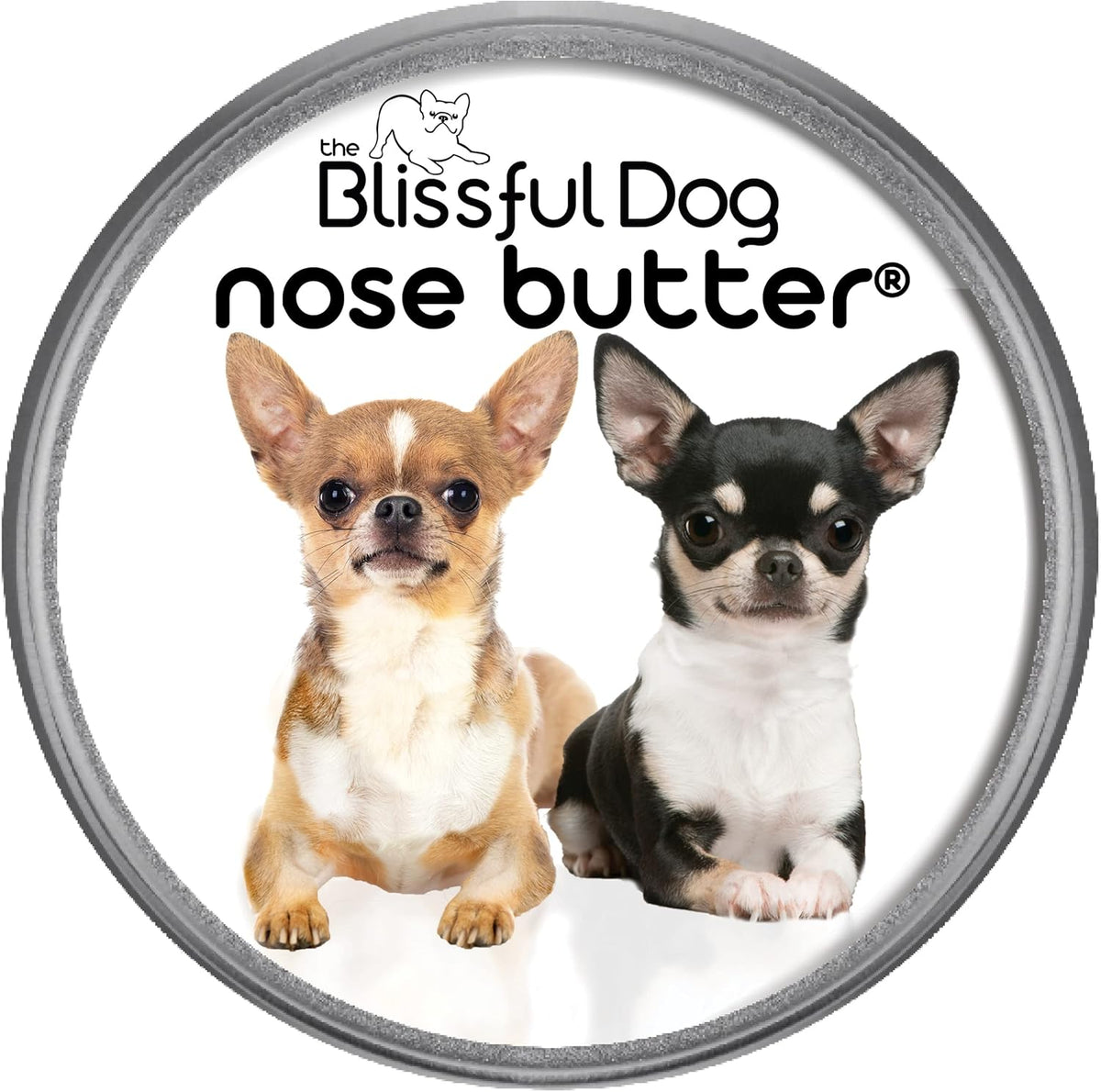 The Blissful Dog Smooth Coat Chihuahua Nose Butter for Dry, Cracked Skin, Lick-Safe Dog Nose Balm with Moisturizing Shea Butter, Almond, Olive, and Essential Oils, Pet Supplies, Uncented, 2 oz.