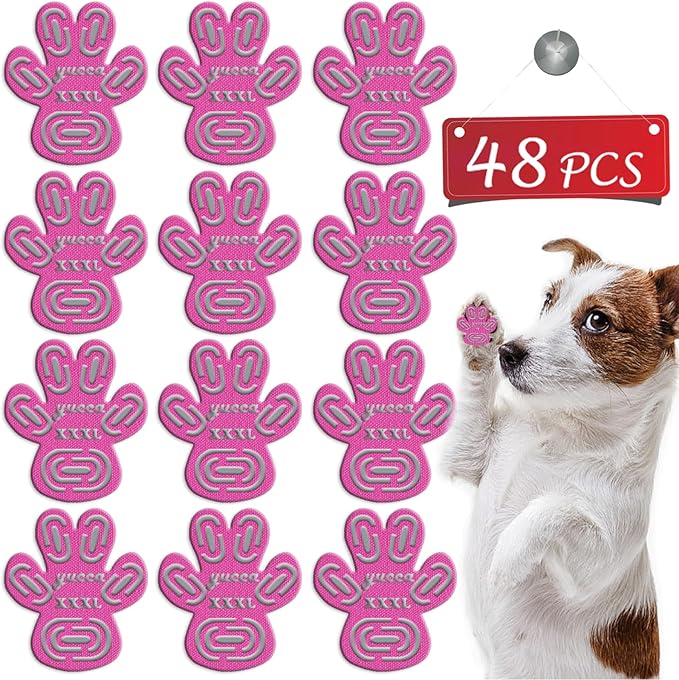 Dog Anti Slip Paw Grips Traction Pads, Dog Paw Protector with Stronger Adhesive, Toe Grips for Dogs from Slipping on Hardwood Floors, Dog Shoes Booties Socks Replacement for Older Dogs